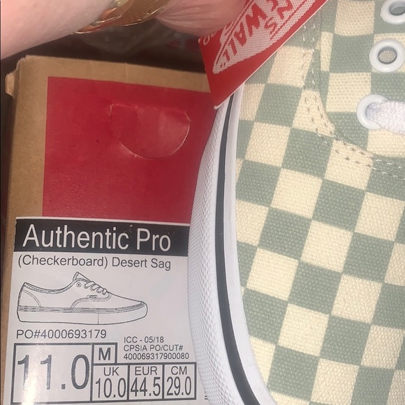 >Ⓜ️AUTHENTIC PRO CHECKERBOARD DESERT SAG & CREAM COLOR ON CANVAS BRAND NEW VANS main image 14